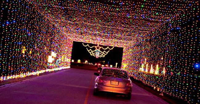 Go For Christmas Light Night Drive with Family