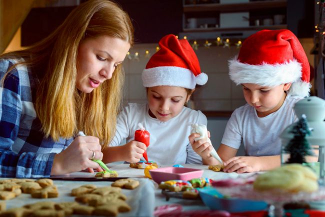 Prepare Christmas Cookies and Cakes together