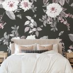 bold floral pattern for wall