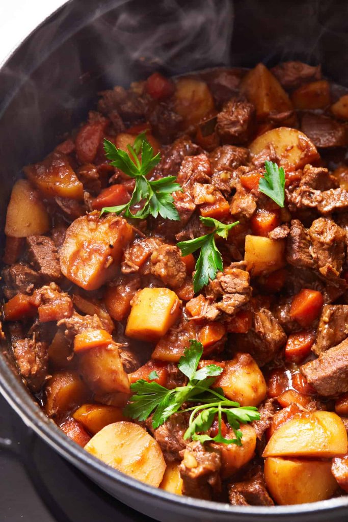 Dutch Oven Beef Stew with Red Wine