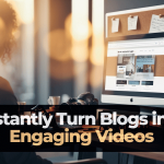 Turn blog into vedio with AI
