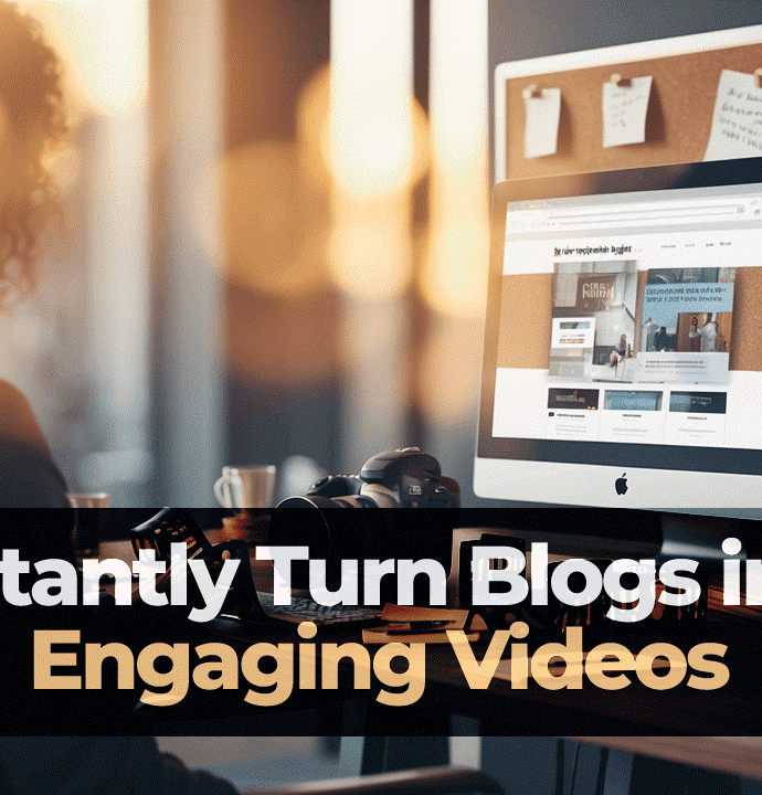 Turn blog into vedio with AI