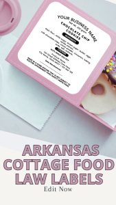 Updated Arkansas cottage food law labels