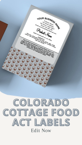 Colorado cottage food act labels