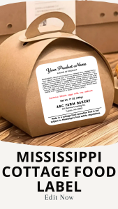 Mississippi cottage food label