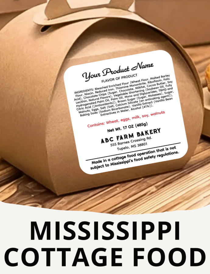 Mississippi cottage food label