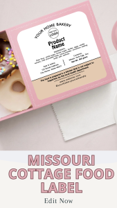 Missouri cottage food label